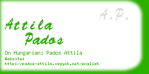 attila pados business card